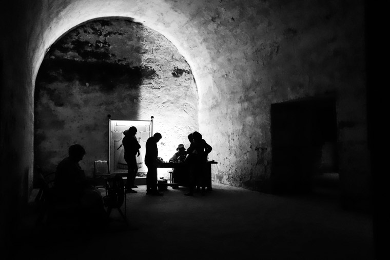 Fort Castillo de san marcos sewing reenactors