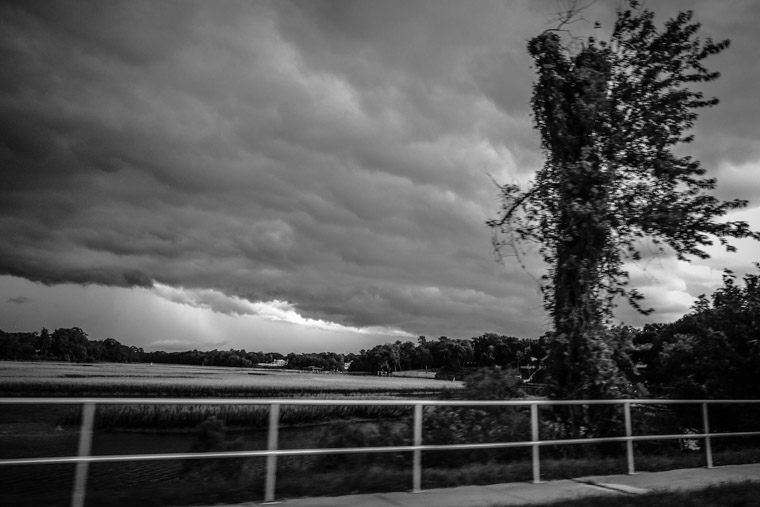 Storm rolling in on moultrie creek
