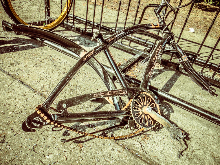 Parted out rusty la jolla bike