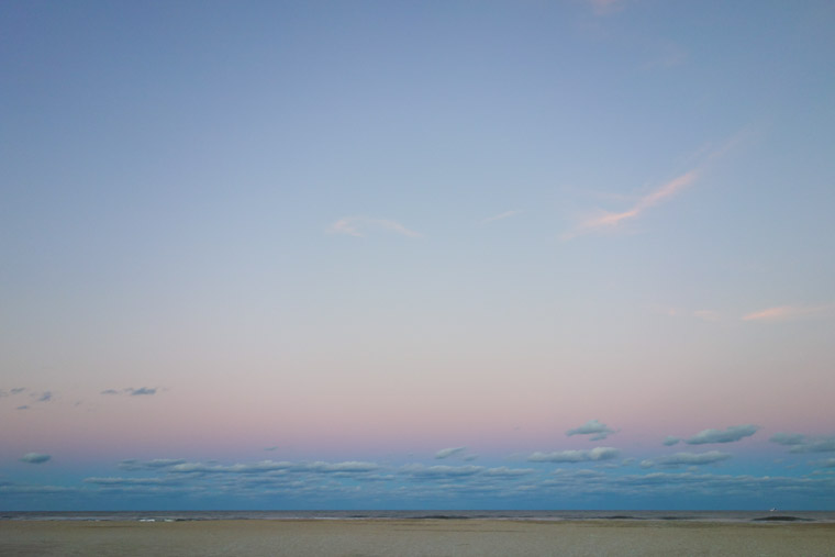 Beach sunset sky