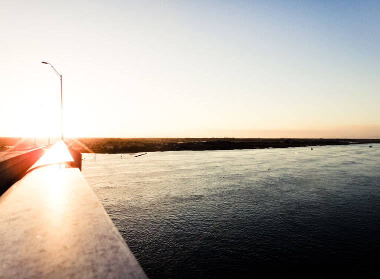 Vilano bridge sunset