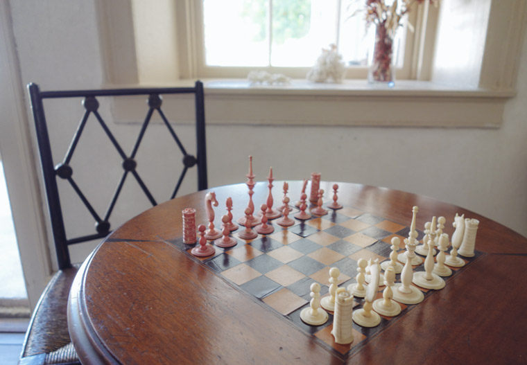 Chess board at Ximenez-Fatio House