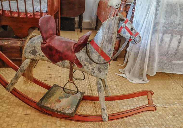Ximenez-Fatio House vintage rocking horse toy