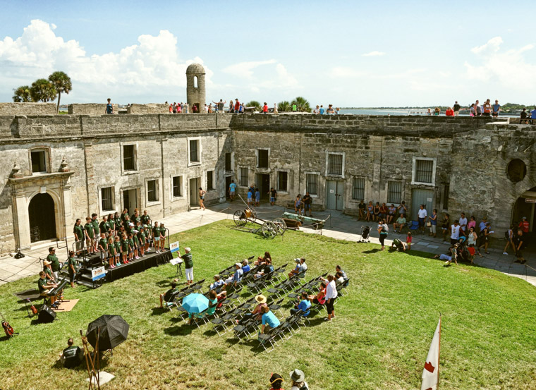 St Augustine Youth Chorus at Castillo de San Marcos Fort