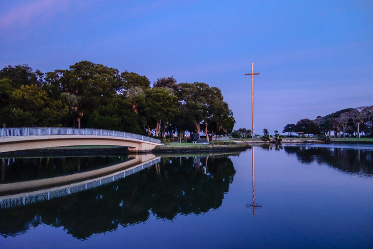 Prince of Peace Church bridge cross