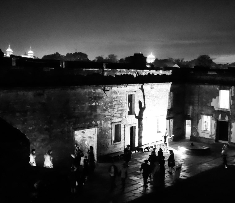 Fort Castillo de san marcos night shadows