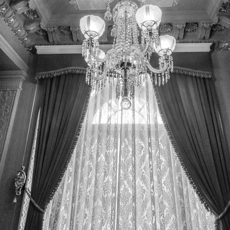 Flagler college chandelier curtains