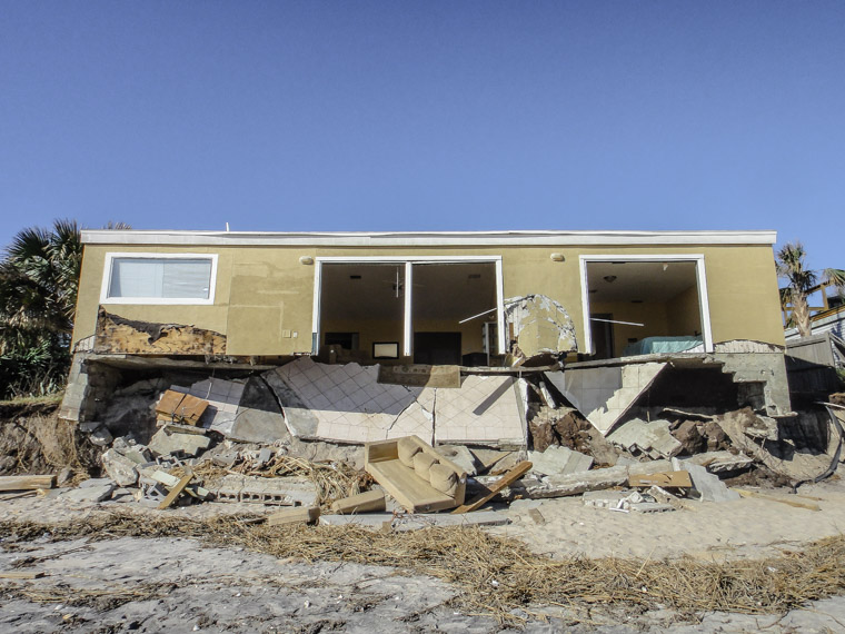Vilano beach hurricane matthew erosion destruction
