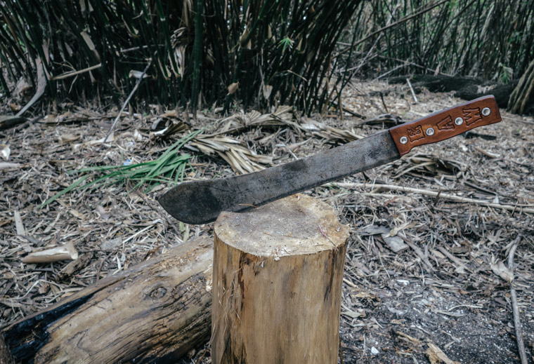 Fountain of youth machete leather handle