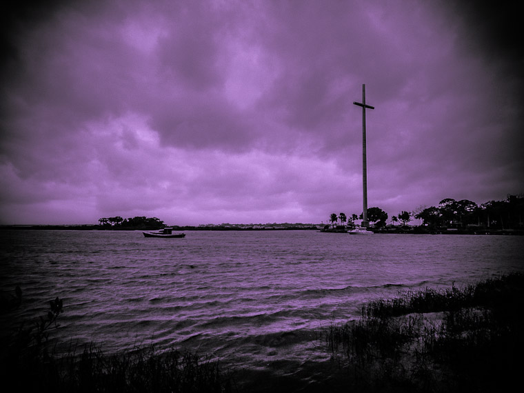 Big cross and intracoastal boat